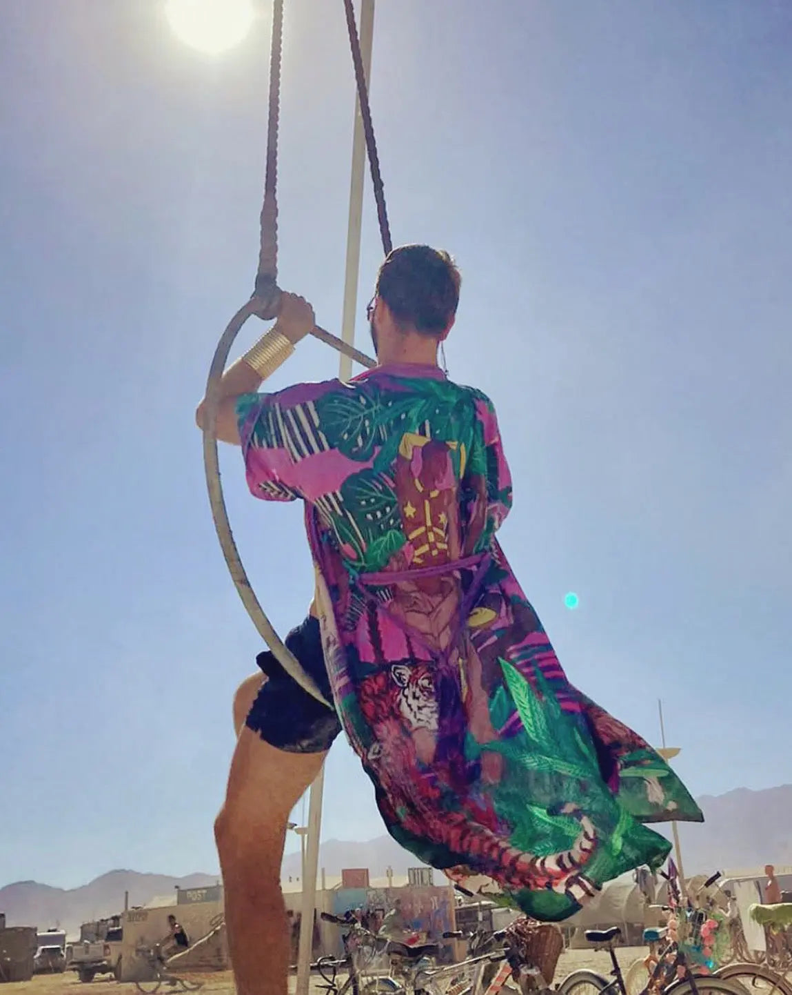 Jungle of Eden Kimono Purple Qinkimo