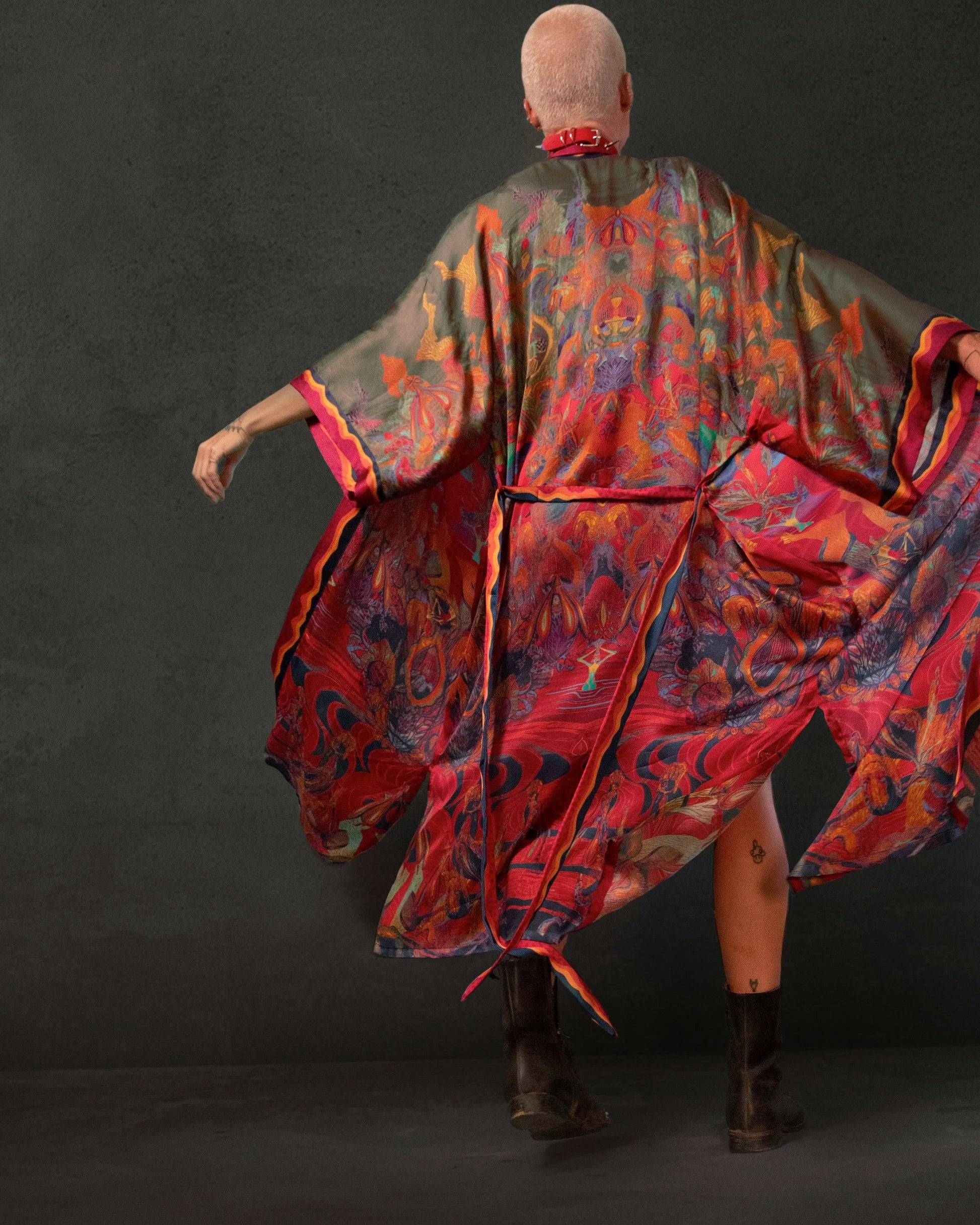 Happy Clit Kimono Red Qinkimo