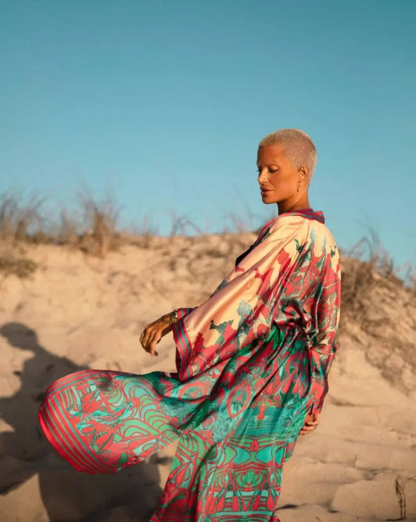 Happy Clit Kimono Pink Qinkimo