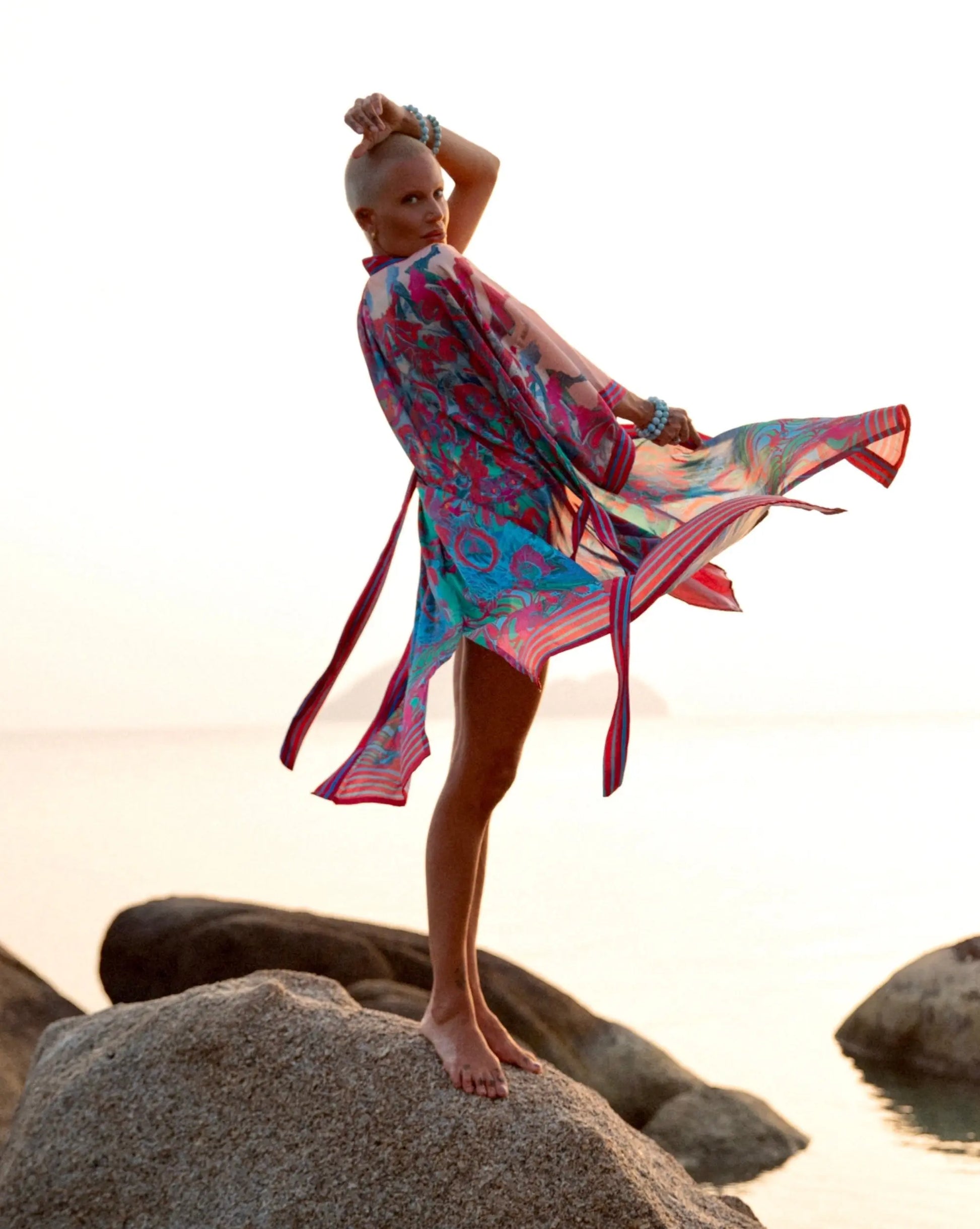 Happy Clit Kimono Pink Qinkimo