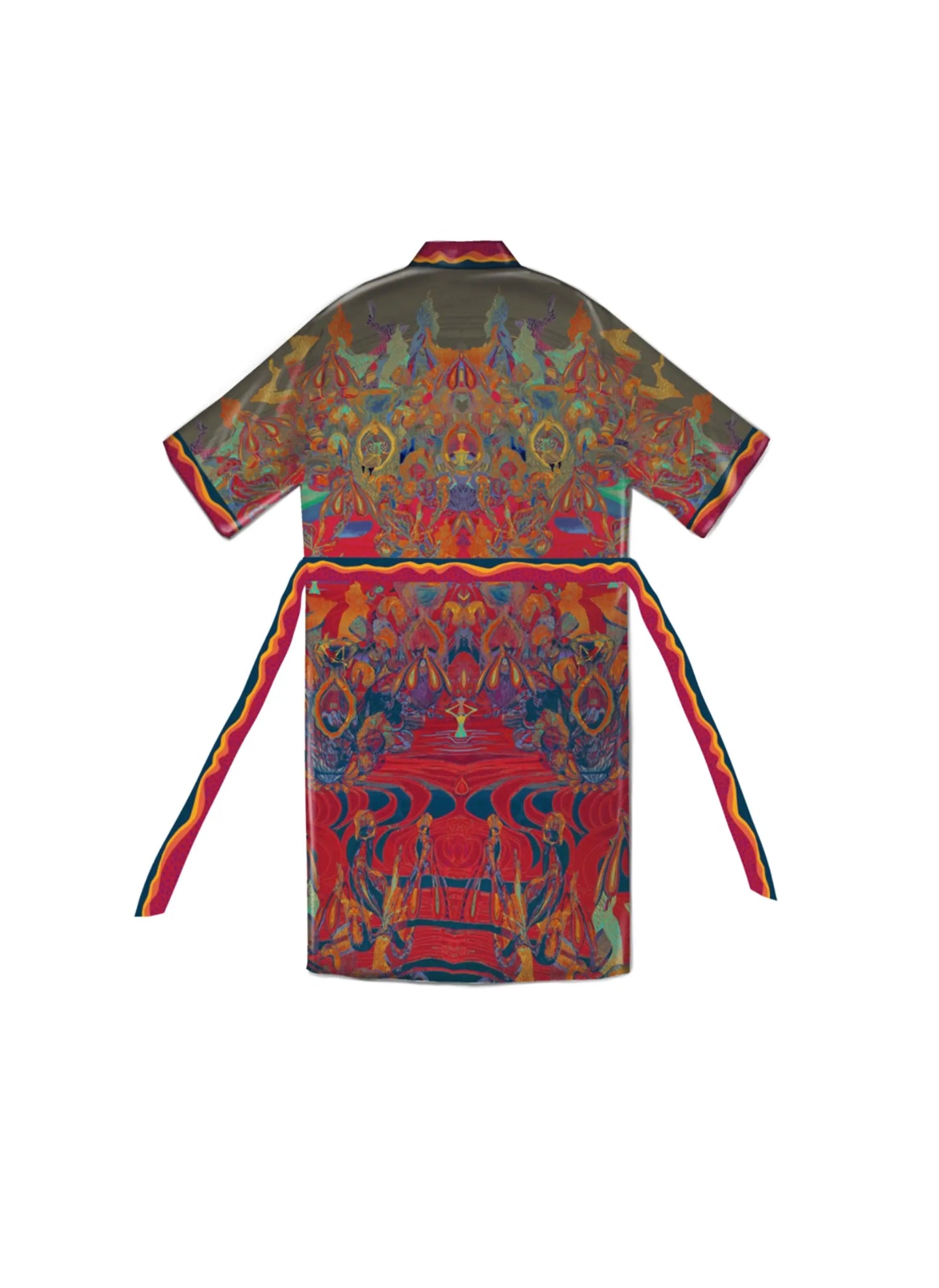 Happy Clit Kimono Red Qinkimo