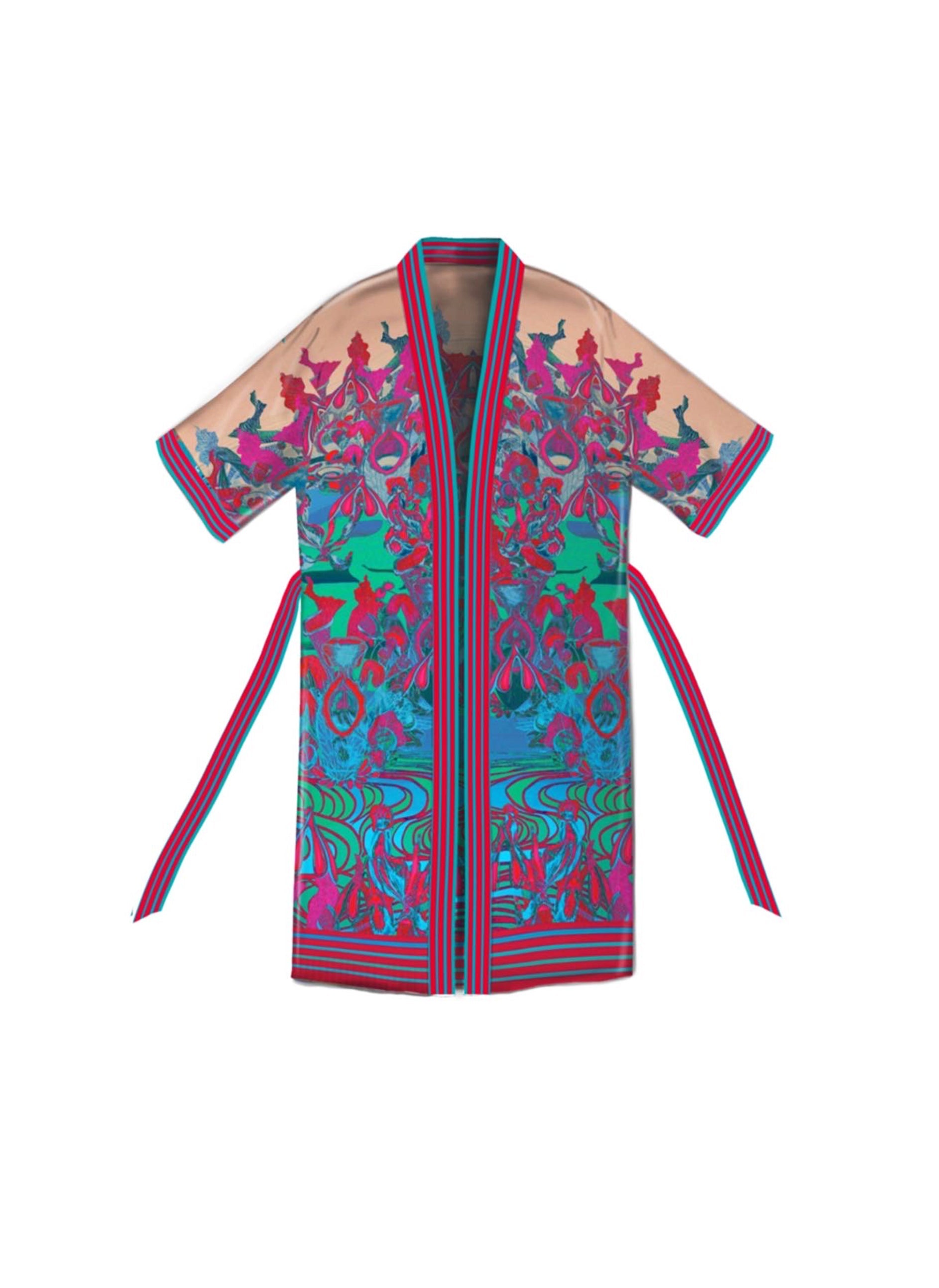 Happy Clit Kimono Pink Qinkimo