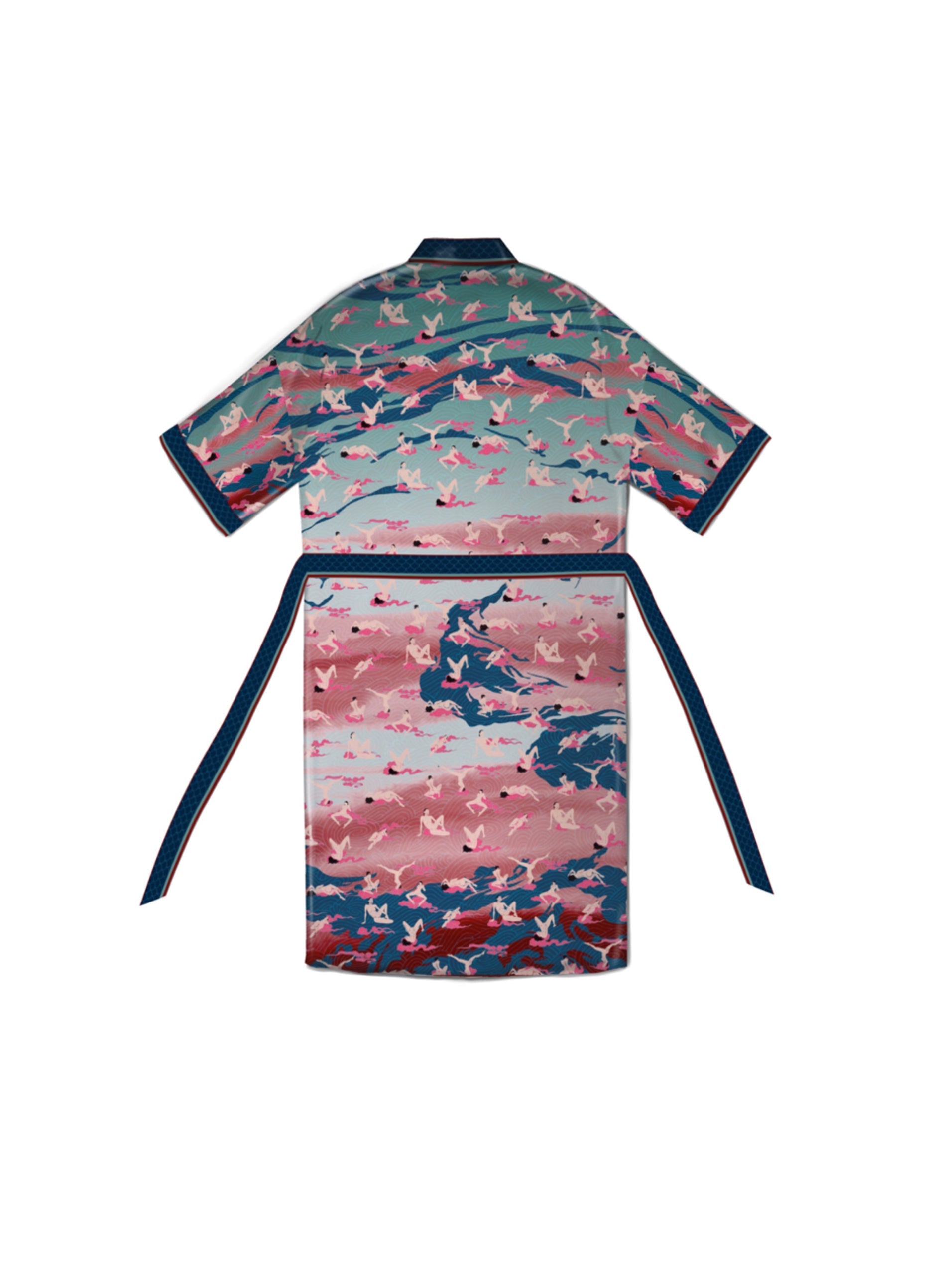 Pink Flow Kimono Qinkimo