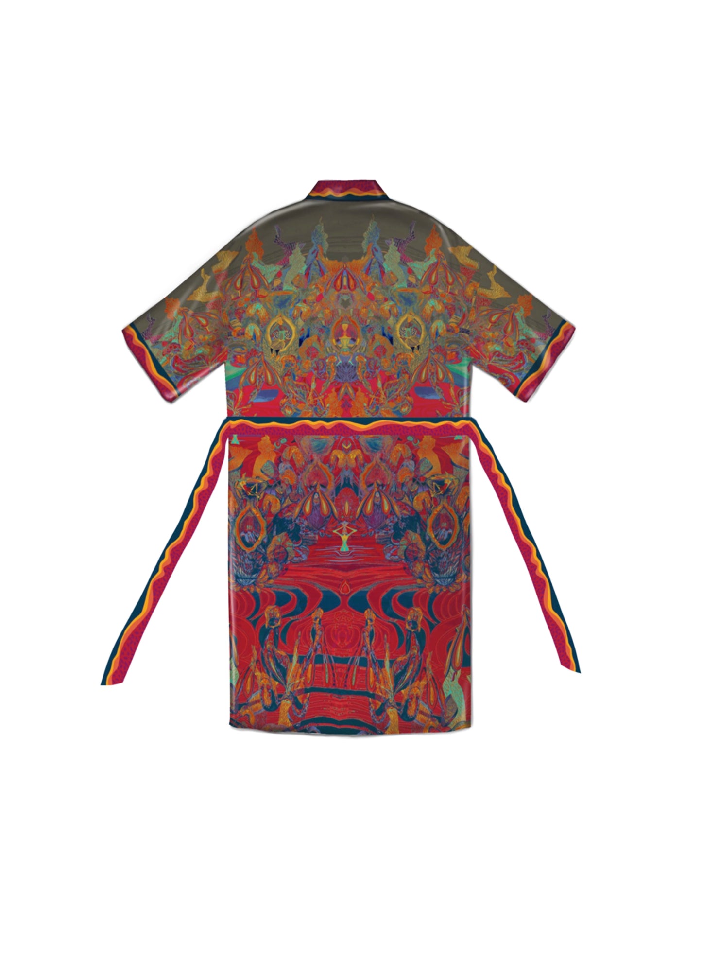 Happy Clit Kimono Red