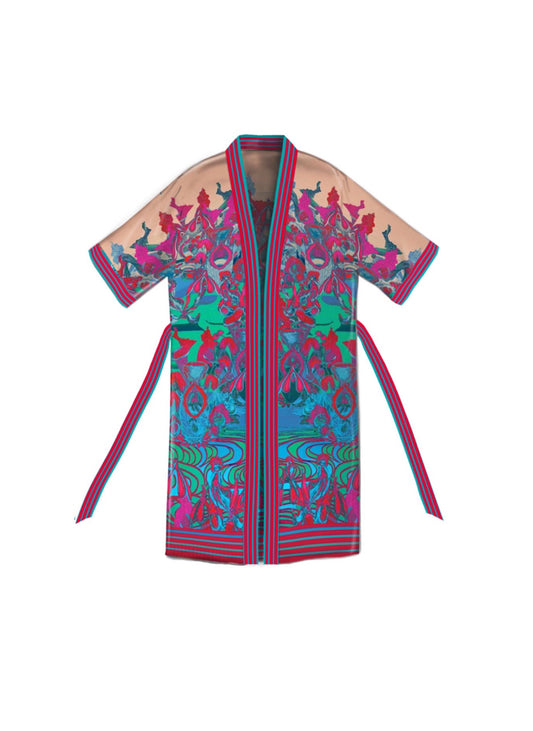 Happy Clit Kimono Pink